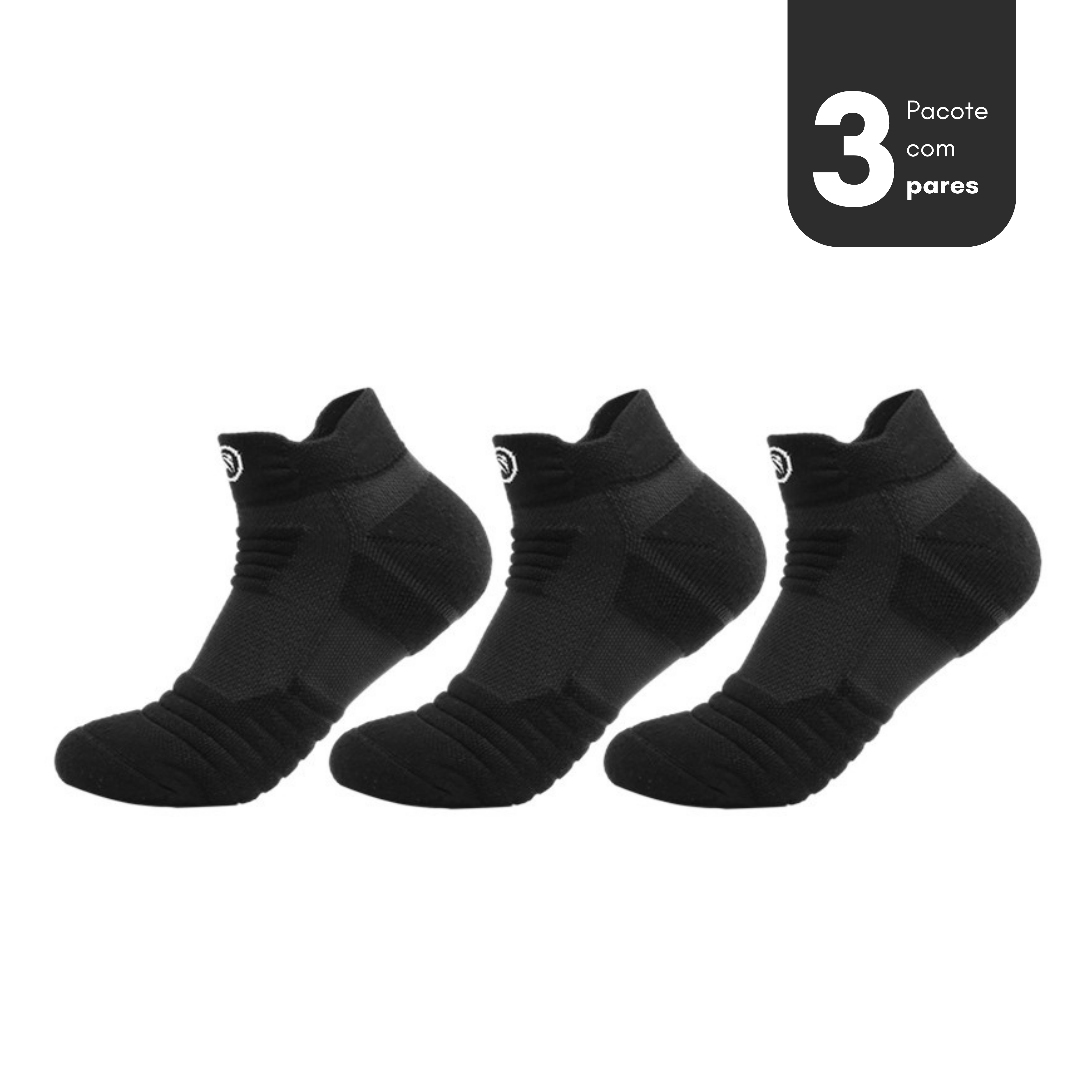 Meia Cano Curto Performer Useflavourit - Pacote com 3 pares